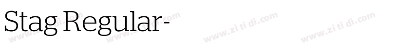 Stag Regular字体转换